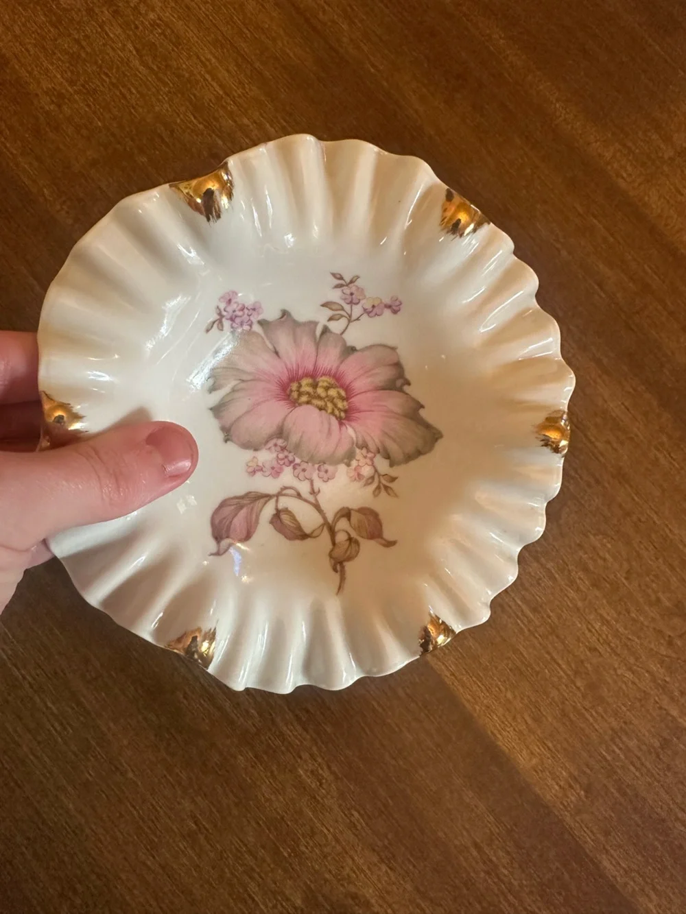 Vintage Mitterteich Bavaria Ruffled Plate